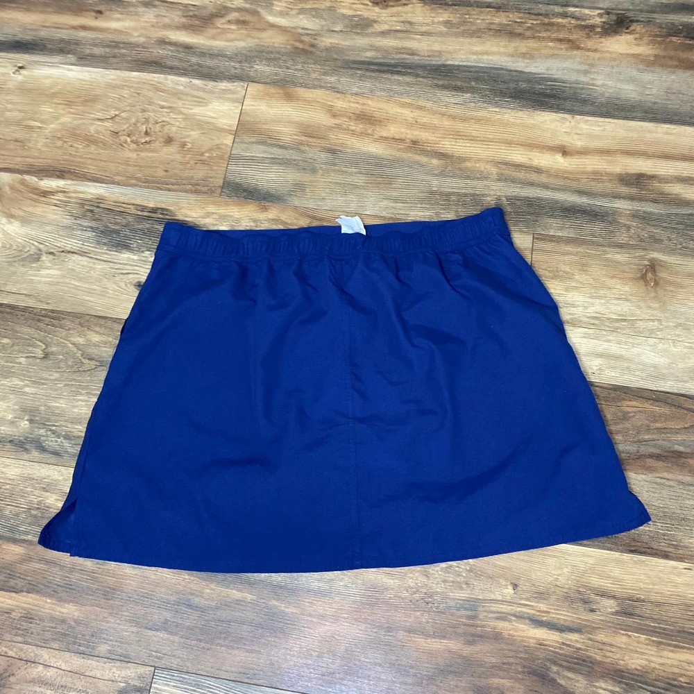 Maxine Of Hollywood Swim Skirt Navy Blue Swimwear Size 14